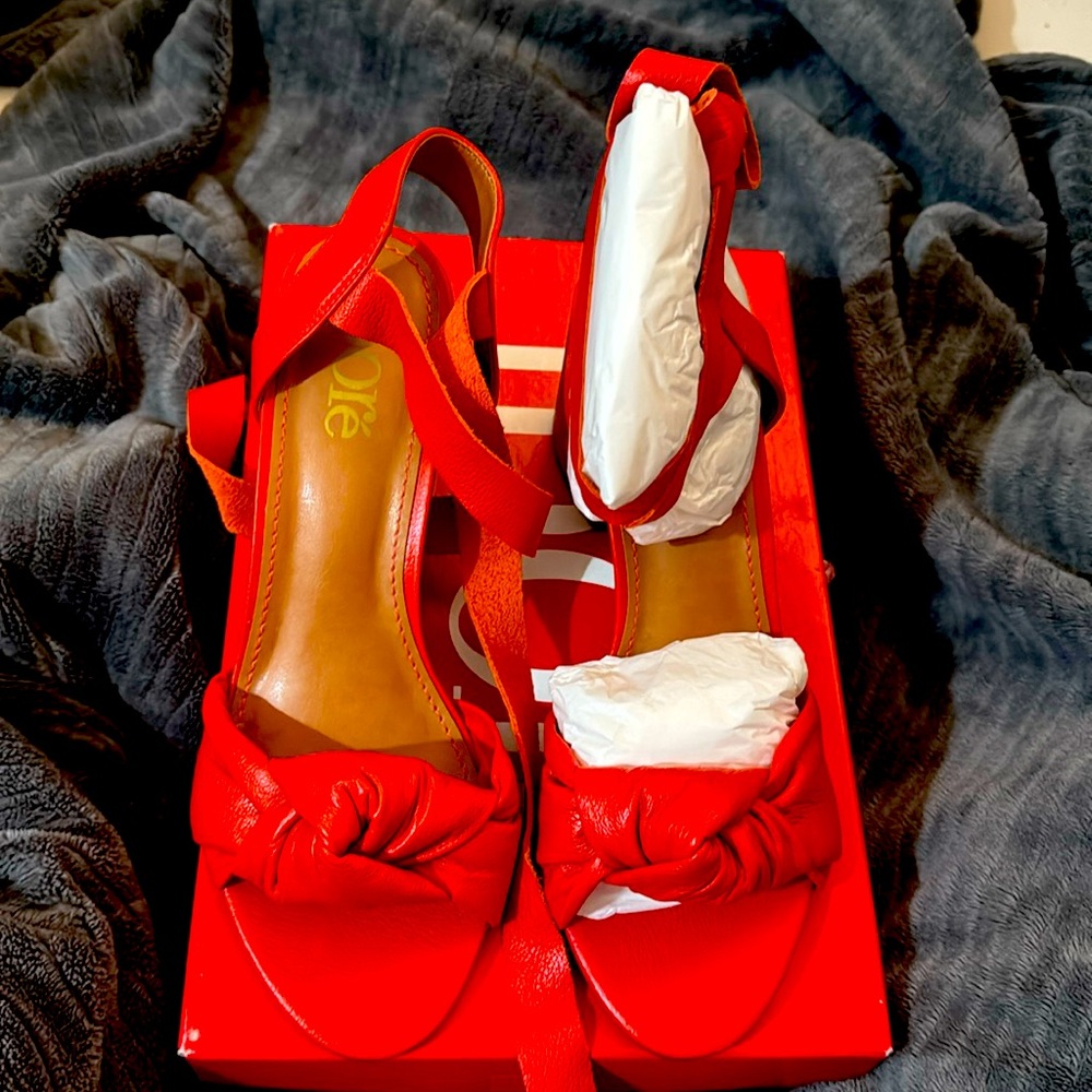 Idoré Sandals X03 Novus Laranja Couro